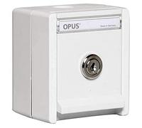 OPUS® Resist Prise de courant simple avec serrure type 7 Blanc pur