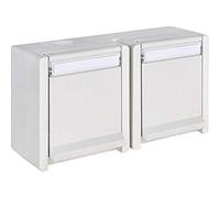 OPUS® Resistt Prise de courant 2 prises horizontales Blanc pur