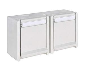 OPUS® Resistt Prise de courant 2 prises horizontales Blanc pur