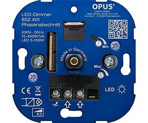 OPUS® Variateur rotatif pour ampoules LED et à économie d'énergie - Modèle à découpage de phase - 7-110 VA/LED 3-35 W