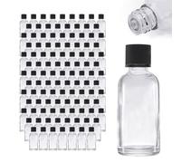 Oputec 143 x 30 ml flacons compte-gouttes en verre : Grand paquet de flacons de pharmacie avec compte-gouttes - Petits flacons en verre avec bouchon vissé