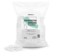 Oputec 2KG cire de paraffine en pastilles : cire blanche pour bougies, idéale pour fabrication maison et moulage