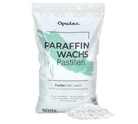Oputec 900 g de pastilles de cire de paraffine pour bougies : cire de bougie blanche - fabrication de bougies vous-même - cire de bougie à verser - fabrication et remplissage propres de bougies
