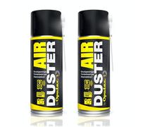 Oputec Air Duster Lot de 2 sprays à air comprimé de 400 ml pour clavier - Dépoussiérant pour PC, ordinateur portable, appareil photo, avec rallonge de pulvérisation, fabriqué en Allemagne