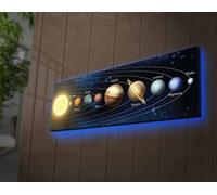 Opviq, 3090NASA- LED4321, Coloured, Canvas, 30 x 90 cm, 100% suede canvas
