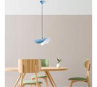 Opviq Chandelier bleu clair élégant, hauteur réglable 17-106 cm, corps en métal, plaque de base Ø10, douille E27, parfait pour la décoration moderne, éclairage élégant et fonctionnel