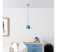Opviq Chandelier bleu clair élégant, hauteur réglable 20-111 cm, corps en métal, capuchon Ø 15 cm, douille E27, parfait pour la décoration moderne | Indice IP20