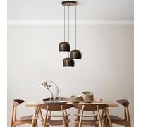 Opviq Chandelier élégant ajustable, finition antique, 45 cm de diamètre | Corps en métal, 3 douilles E27, hauteur 45-114 cm | Parfait pour les espaces de vie modernes