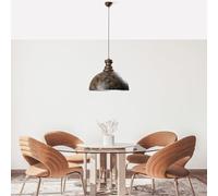 Opviq Chandelier élégant et réglable, finition antique, diamètre 40 cm, corps en métal, hauteur 44-134 cm, douille E27, câble de 90 cm, parfait pour les espaces de vie modernes