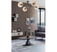 Opviq Chandelier moderne en cuivre, 65 cm de diamètre, 35 cm de hauteur | 100% métal, douille E27, peinture séchée au four, revêtement tumbled | Design glamour et scandinave