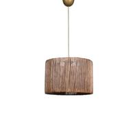 Opviq Chandelier rustique bohème, 30 cm de diamètre, 70 cm de hauteur | Corps en plastique avec capuchon en métal, douille E27, couleur antique | Parfait pour la décoration scandinave et campagne