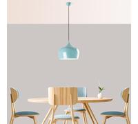 Opviq Chandelier turquoise élégant, hauteur réglable 36-125 cm, corps en métal, diamètre 28 cm, douille E27, parfait pour les espaces de vie modernes, design élégant et fonctionnel