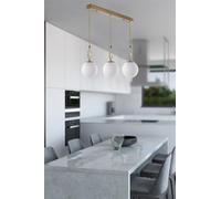Opviq Élégant chandelier scandinave - Longueur : 55 cm - Diamètre : 16 cm - Hauteur : 70 cm - 100% métal - Réglable - Culot E27 - Finition blanche - Éclairage glamour pour les espaces modernes