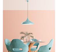 Opviq Élégant lustre turquoise, hauteur réglable 27-116 cm, corps en métal, abat-jour Ø 35 cm, douille E27, parfait pour les espaces de vie modernes | Indice IP20