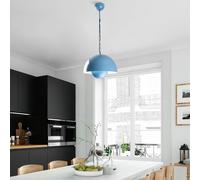 Opviq, Kure 2676 - Light Blue,Lustre, bleu clair, CORPS METALLIQUE, 30 x 30 x 70 cm
