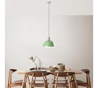 Opviq Lustre élégant en menthe, hauteur réglable 28-117 cm, corps en métal Ø 30 cm, 1 douille E27, parfait pour les espaces modernes, design élégant et fonctionnel