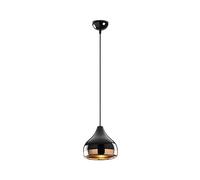 Suspension en métal à hauteur réglable YILDO - D. 17 x H. 25/112 cm - Noir et cuivré Noir