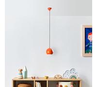 Opviq Lustre orange élégant, hauteur réglable 20-111 cm, corps en métal, abat-jour Ø 15 cm, douille E27, parfait pour les espaces de vie modernes, indice IP20