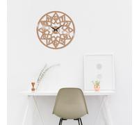Opviq, Metal Wall Clock 20 - Copper, Horloge murale, cuivre, métal, 48 x 48 cm