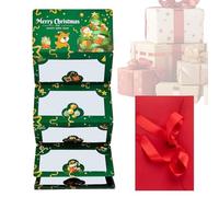 Opvonxeh Christmas Cash Cards, 6 Slot Creative Greeting Card with Money Holder Clip, Winter Holiday Parties Decor, New Year Gift Envelope for Adults, Friends, Lovers, Women, Men, 7.28 Inch