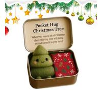 Opvonxeh Friends Hugs - Cadeau souvenir émotionnel pour une connexion sincère, adorable de poche avec affichage de carte de message, de câlin attentionné pour femmes, hommes, amoureux, co