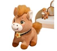 Opvonxeh Horse Plush - 7.87 inches Cute Stuffed Doll Toy with Big Eyes for Kids, Soft Hugging Companion with Adorable Game, Sturdy Design for Classroom, Halloween, Christmas, Birthday, Bedroom