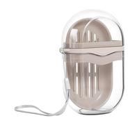 Opvonxeh Soap Travel Case, Leakproof Drainage Soap Holder, Transparent Bathroom Dispenser, for Camping, Gym, Shower, Bath, Traveling, Carry Solid Bar Soap