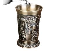 Opvonxeh Travel Shot Glasses - Zinc Alloy 30ml Vintage Egyptian Drinkware,Tequila Shot Glasses,for Men Halloween Tequila Whiskey Christ Family Friends Party Home Holiday Weekend Witch