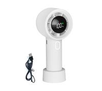 Opvonxeh Ventilateur de Poche - Ventilateur à Main Portable et Rafraîchissant - Rafraîchisseur d'Air avec Affichage Numérique, Alimenté par Piles, pour Maison Chambre Bureau Voyage Plage Extérieur