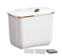 Opvonxeh Wall Trash Can, Kitchen Bin Small Garbage Can, 7l Container Mountable Waste Basket, 10.47x5.83x8.62 Inches Space Saving Accessories for Under Sink, Cupboard, Cabinet, and Counter