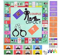 OPVXZAD Couple Adult Opoly,Adult Opoly Board Game,Couple Board Game,Jeux de Société pour Couples,Interactions Card Game Date Night Game,Jeux de Chambre à Coucher pour Couples-1set