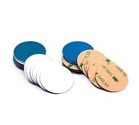 OPVYAEU 120 pièces plaques métalliques autocollantes rondes 30mm en acier inoxydable 304, aimants adhésifs pour étagère, bricolage, DIY, projets maison, protection téléphone, organisation outils