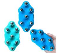 OPVYAEU 2 Pièces Gant de Massage avec Boules, Masseur Anti Cellulite, Rouleau de Massage Portable Massage Cellulite Massage et Relaxation