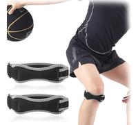 OPVYAEU 2 Pièces Genouillère Rotulienne, sangles de genou pour tendon rotulien, Genouillère Sport pour Rotulienne Femme et Homme, le Basket, le Fitness, la Randonnée