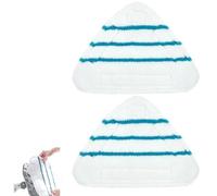 OPVYAEU 2 Pièces Housses en Microfibre Balai Vapeur Steam Accessoire Chiffons universel Triangle lavable pour Nettoyeur Vapeur Hot Spray, Blanc Microfibre Steam Mop Pads Lavables En Machine