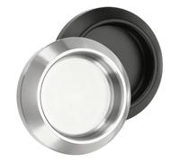 OPVYAEU 2 Pièces Poignées cuvettes rondes encastrables pour porte coulissante - Ø intérieur 50 mm - poignées de porte rondes encastrées en acier inoxydable - Convient pour portes en bois