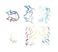 OPVYAEU 6 pièces Nouveaux Tatouages K-Pop - Tatouages temporaires Autocollants K-Pop Merch Figurines Costume Accessoires Enfants Anniversaire Fête Fan K-Pop