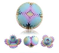 OPVYAEU Balle Fidget Anti-Stress Non Magnétique, Steampunk Pop Ball, Gadget de Bureau, Magic Ball, Jouet Insolite pour Adultes, Objet Satisfaisant et Boule Rotative