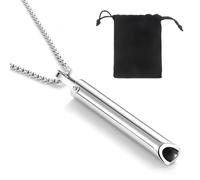 OPVYAEU Collier respiratoire, collier respiratoire de méditation, collier respiratoire, soulagement du stress, collier de respiration minimale, collier conscient pour soulager la pression, réduit