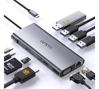 OPXYL Hub USB C Ethernet, hub USB-C 4K vers HDMI, adaptateur USB C multi-ports 11 en 1 de type C, compatible avec MacBook Pro, ordinateur portable, Air, iPad, station d'accueil USB-C
