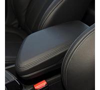 OPYJRL Élégant et Confortable Housse De Protection en Cuir Souple pour Accoudoir Central De Voiture, pour B&MW X1 F48 2016 2017-2019(Black-Line)