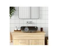 vidaXL Vasque à poser multicolore rectangulaire céramique