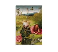 OqcEha Impression sur toile représentant le nom de Jérôme Bosch de Saint Jean-Baptiste dans la nature sauvage - Décoration d'intérieur - 40 x 60 cm