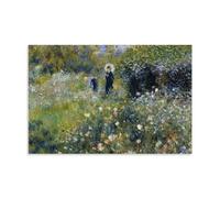 OqcEha Impression sur toile représentant une femme avec un parasol dans un jardin Pierre Auguste Renoir 40 x 60 cm