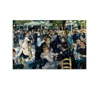 OqcEha Poster mural décoratif décoratif à suspendre Pierre Auguste Renoir - Motif Bal Du Moulin De La Galette - 30 x 45 cm