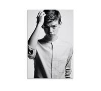 OqcEha Thomas Brodie-Sangster Affiche rétro blanche sur toile à suspendre Idée cadeau 60 x 90 cm