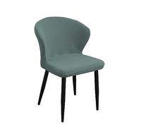 OQHAIR Chaise de Salle à Manger Lot de 4, Dos courbé Housse de Chaise Salle à Manger Protecteur de Chaise à Dossier à Oreilles Chaise Salle à Manger pour Salle à Manger, Cérémonie -Vert-Set of 4