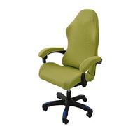 OQHAIR Ergonomique Housses de Chaise de Jeu Jacquard Extensible Housses de Chaise de Gaming Antidérapant Anti-poussière avec 2 Housses d'accoudoir avec Fermeture éclair -Vert-3