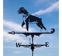 OQHAIR girouette girouette pour toits - girouette pour Chien Boxer, indicateurs de Direction du Vent extérieur, Toit, Jardin, Montagne, décoration de Cour, girouette de Ferme, girouette e