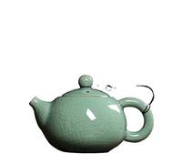 OQHAIR Service à thé de Camping avec Bouilloire, émail craquelé, Four Ge, Longquan, céladon, théière Chinoise en céramique, Porcelaine créative, Argile Yixing, théière Antique (A)
